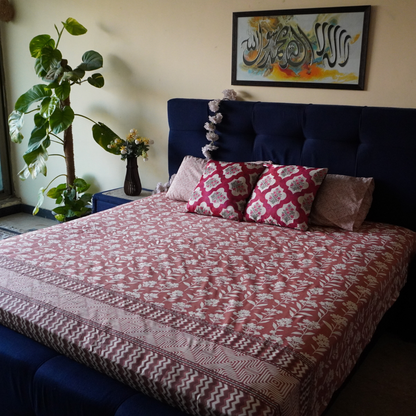 Hot Coral Sheet Set